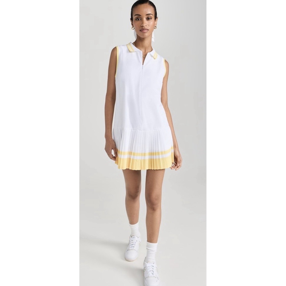 Anthropologie Beach Riot Bria Dress White Yellow Tennis Pickleball Golf Skort